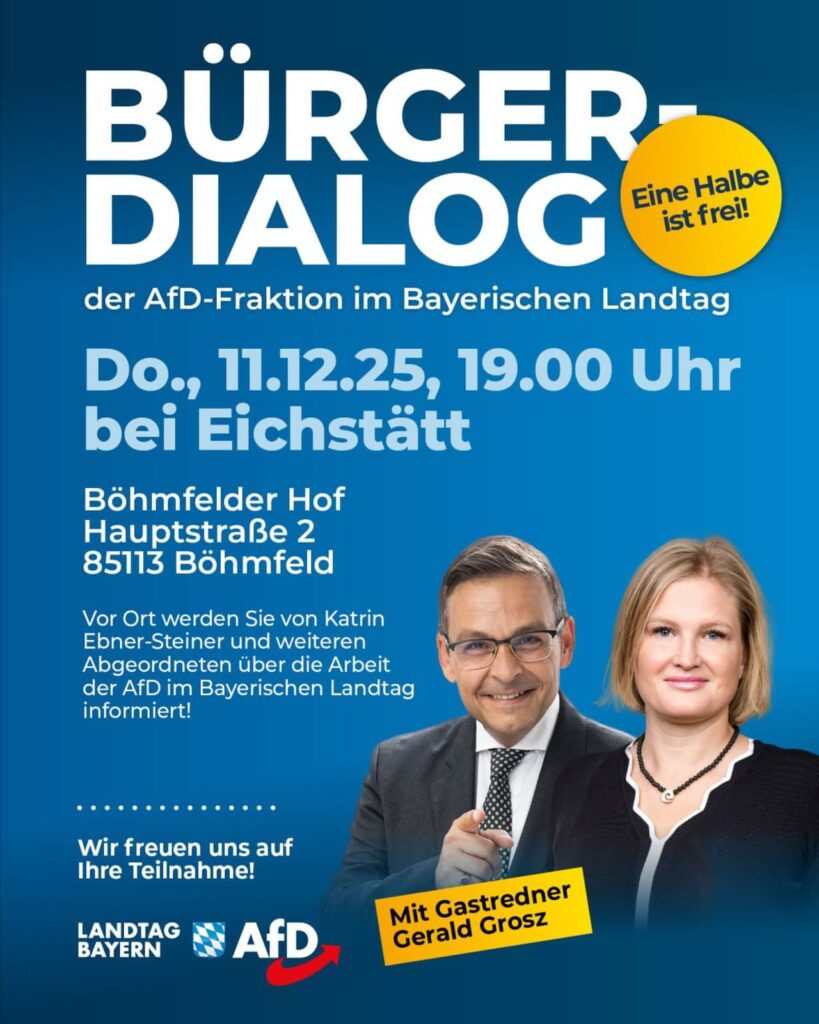 Bürgerdialog der AfD-Fraktion im Bayerischen Landtag