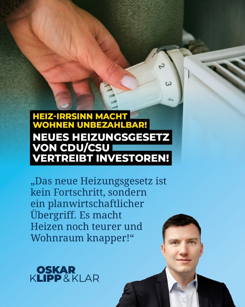 Heiz-Irrsinn macht Wohnen unbezahlbar!